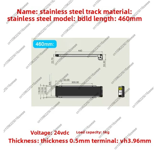 Stainless steel automatic conveyor belt micro automation 460mm
