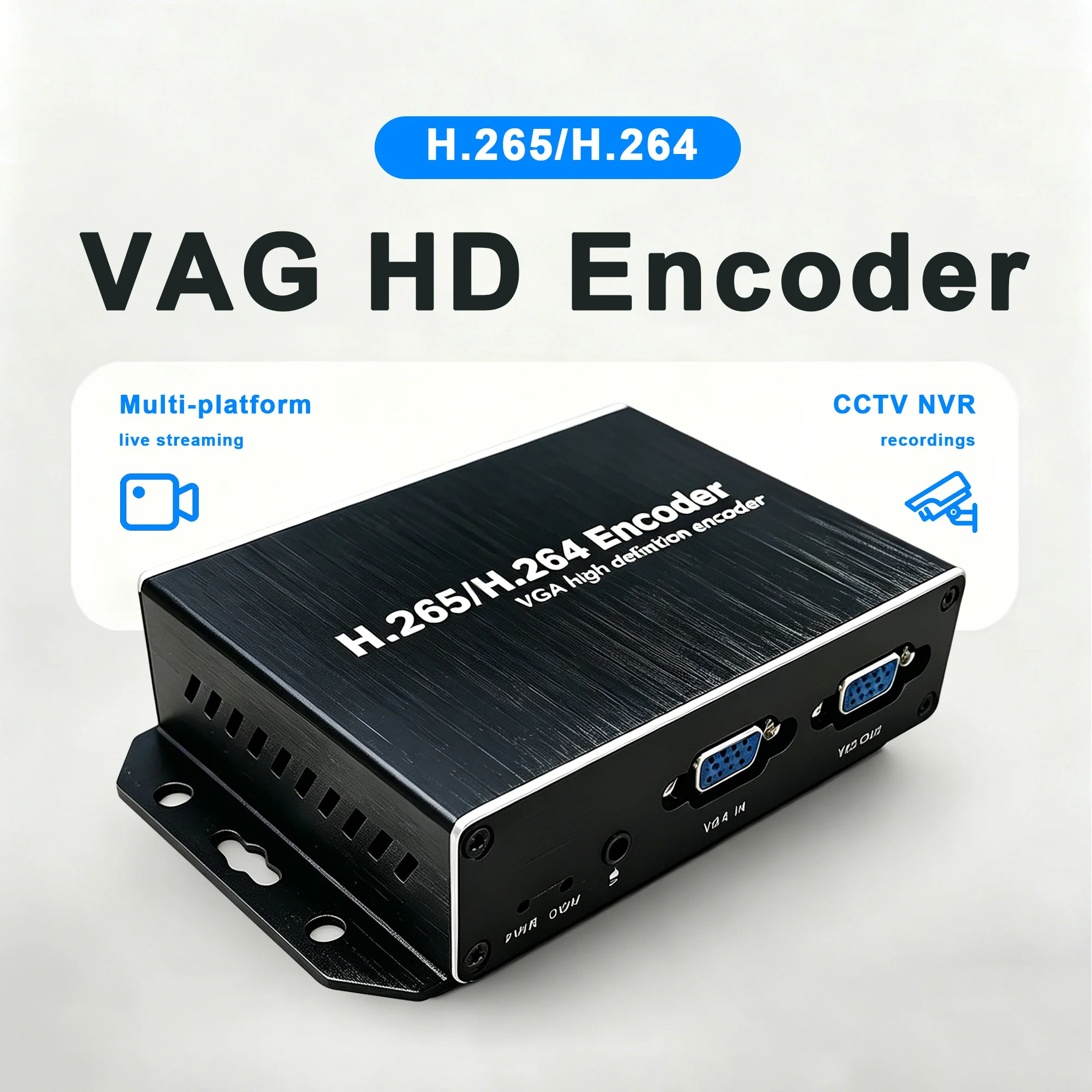 

Кодер VGA-IP, кодер видео H.265/H.264 в реальном времени, многоплатформенная прямая трансляция, тип с циклическим выходом