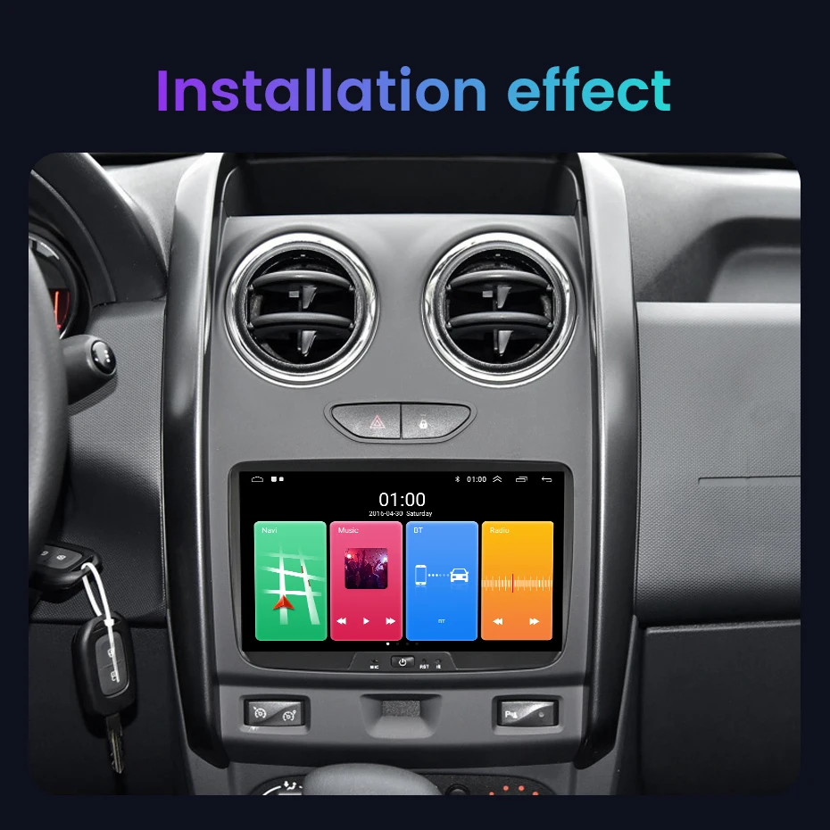 NaviFly Wireless CarPlay Android 13 Auto GPS Navigation Radio Auto Radio 2GB For Renault Dacia Duster Sandero Logan Lodgy Dokker