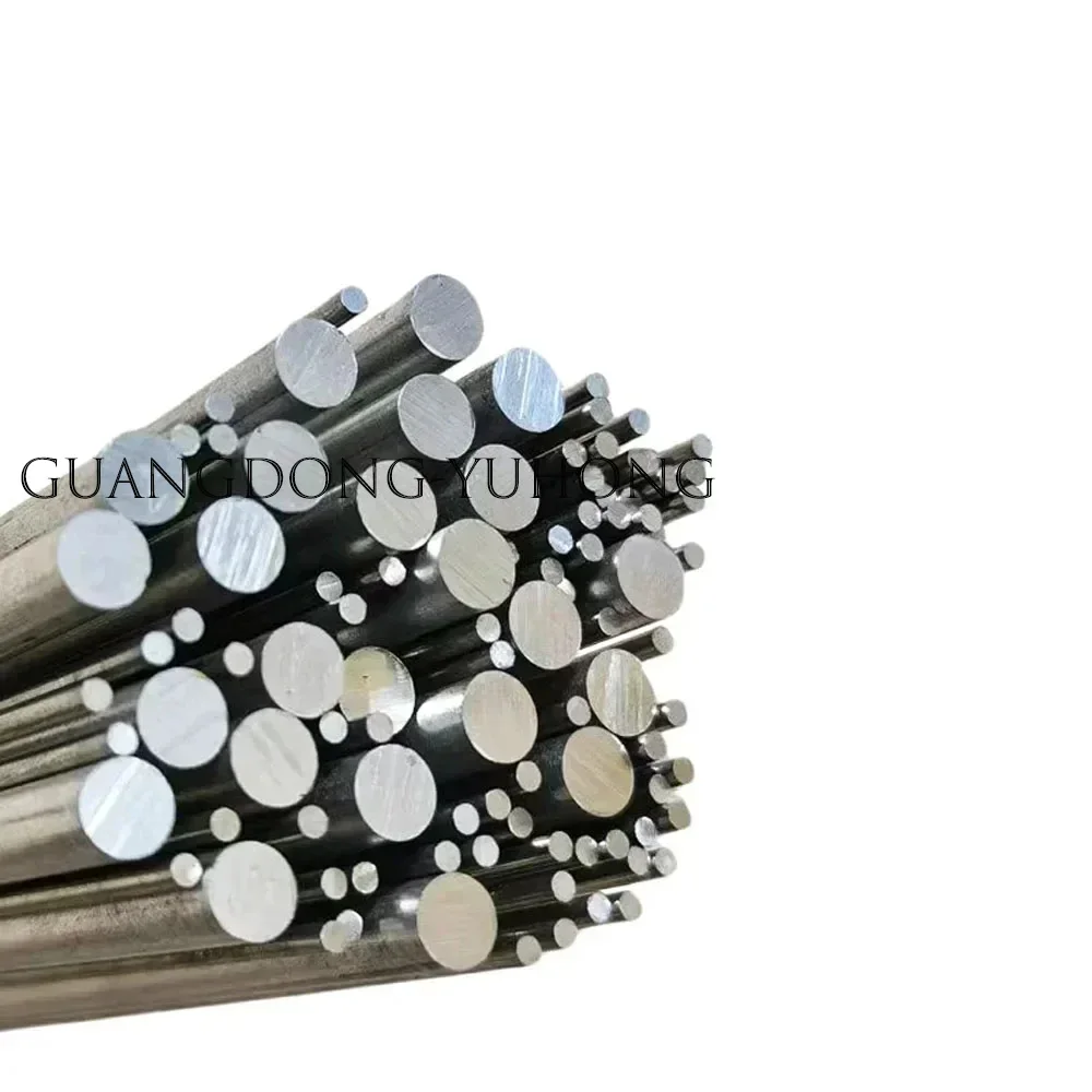 Aluminum Solid Round Rod 5/6/8/10/12/14/15/16/18/20/22/25/26/28/30/35mm Diameter 500mm Length Good Electroplating Properties Bar