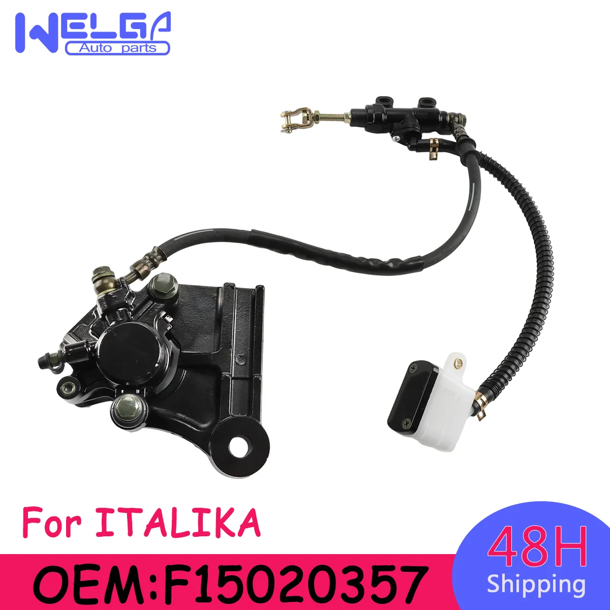 Pinza de Freno Trasera F15020357, Sistema de Pinza de Freno de Disco Trasero Hidráulico para ITALIKA 250z 2023 2024 2025, Accesorios para Automóviles