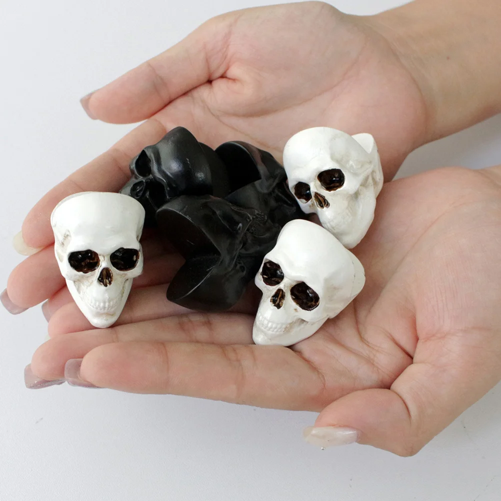 Pies de maceta de calavera únicos, soporte de planta de resina para decoración del jardín del hogar, decoraciones para fiesta de cumpleaños de zombis, 6 uds.