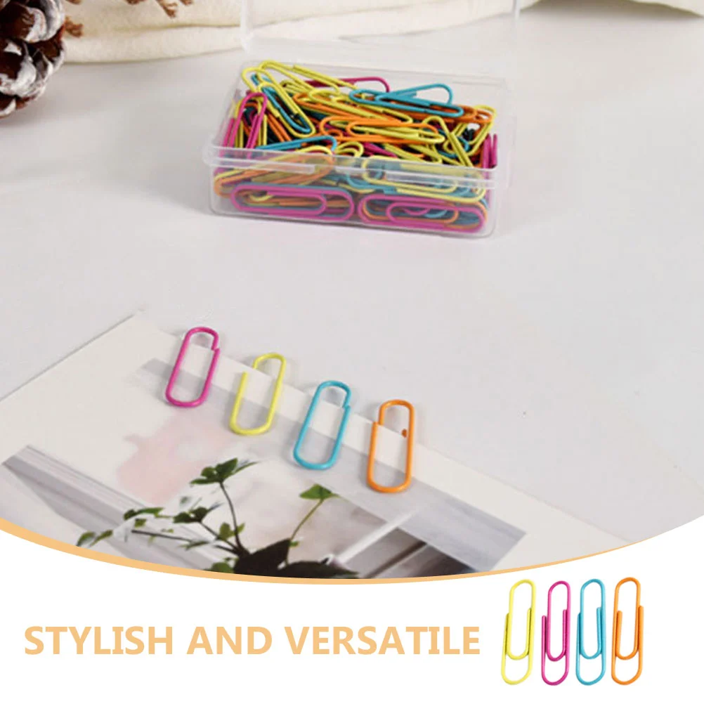 120 Stuks Paperclips Bindmiddel Clips Kleurrijke Paperclips Multifunctionele Bladwijzer Clips Vel Houder Voor Kantoor School Document