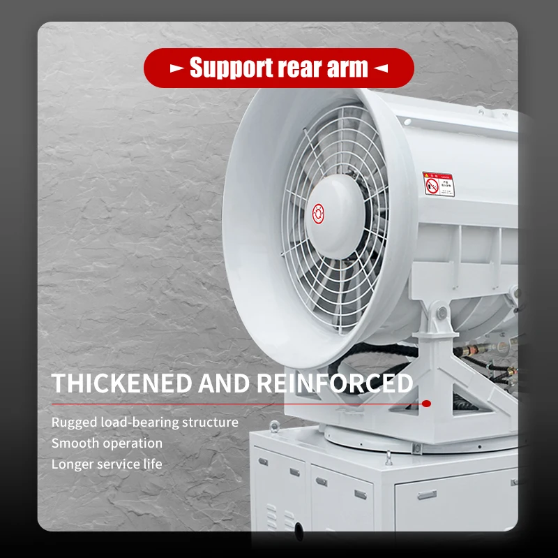 Canon à brouillard de jardin télécommandé avec pression d'eau réglable