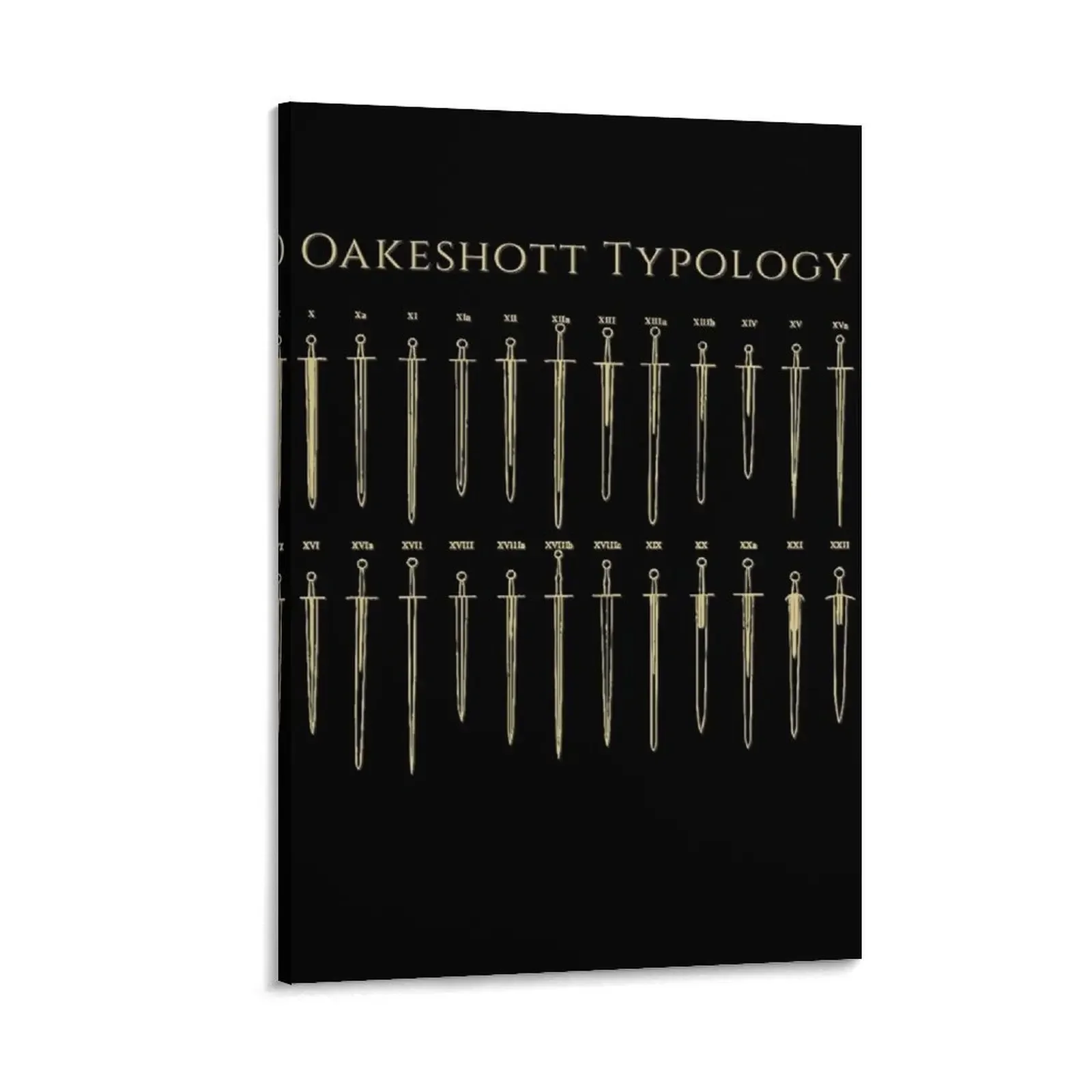 

Swords of the Oakeshott typology Canvas Painting decorative wall canvases Paintings for bedroom poster anime