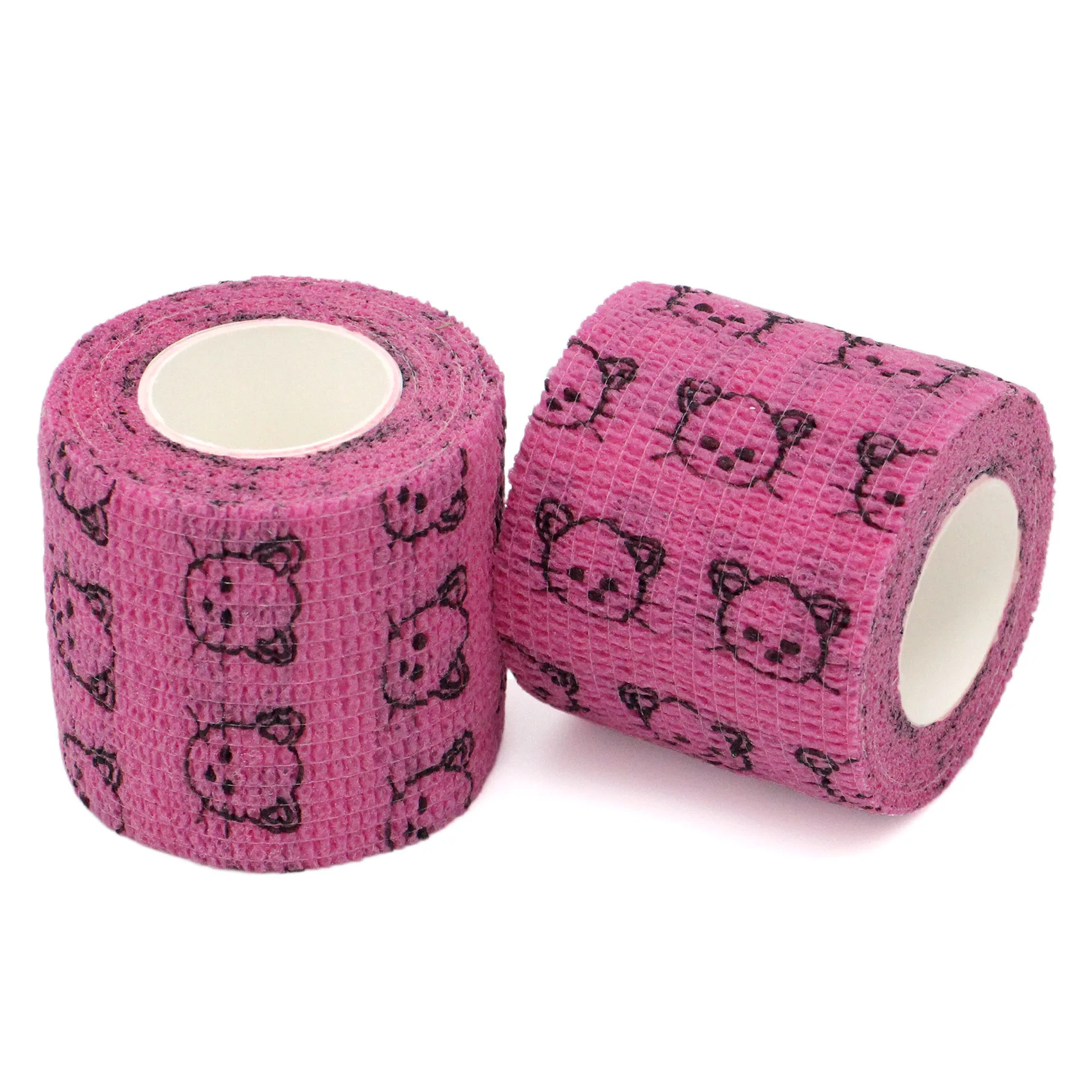 6pcs 5 cm X 4.5 M Colorful Sport Self-Adhering Bandage Animal Bandage Hand Tearing Waterproof Elastic Bandage for tattoo Pets