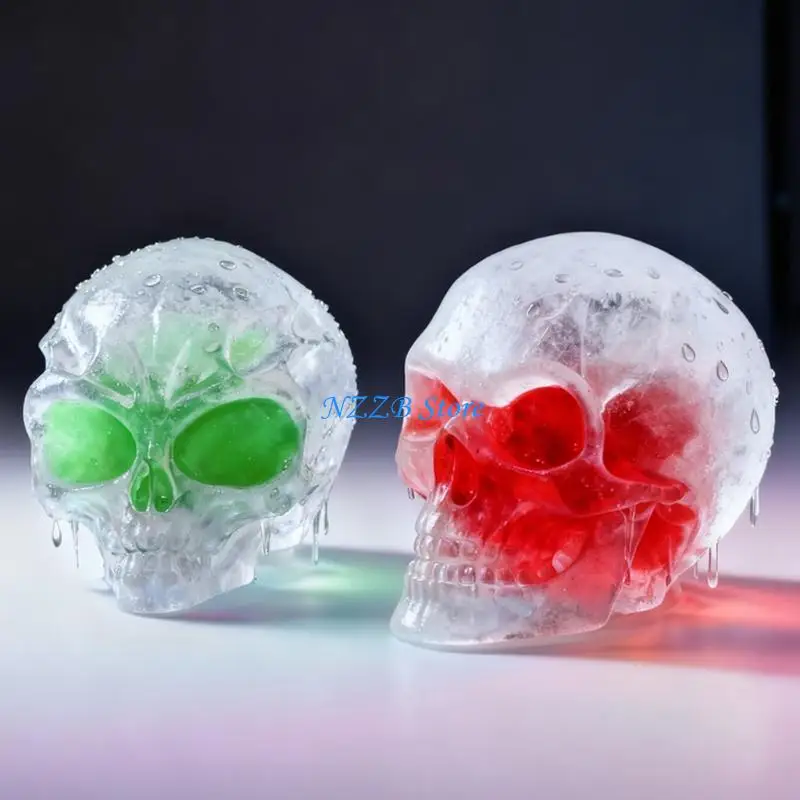 

T21F 2PCS Multipurpose Skull Silicone Molds Crafting Supplies for Jewelry Epoxy Resin Craft and Unique Home Decorations