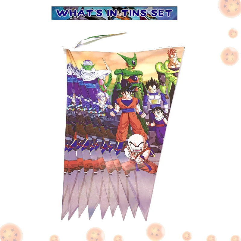 Dragon Ball Banner Goku Birthday Party Decoration Streamers Party Favors Background Baby Shower Supplies Kids Boys Gifts Toys