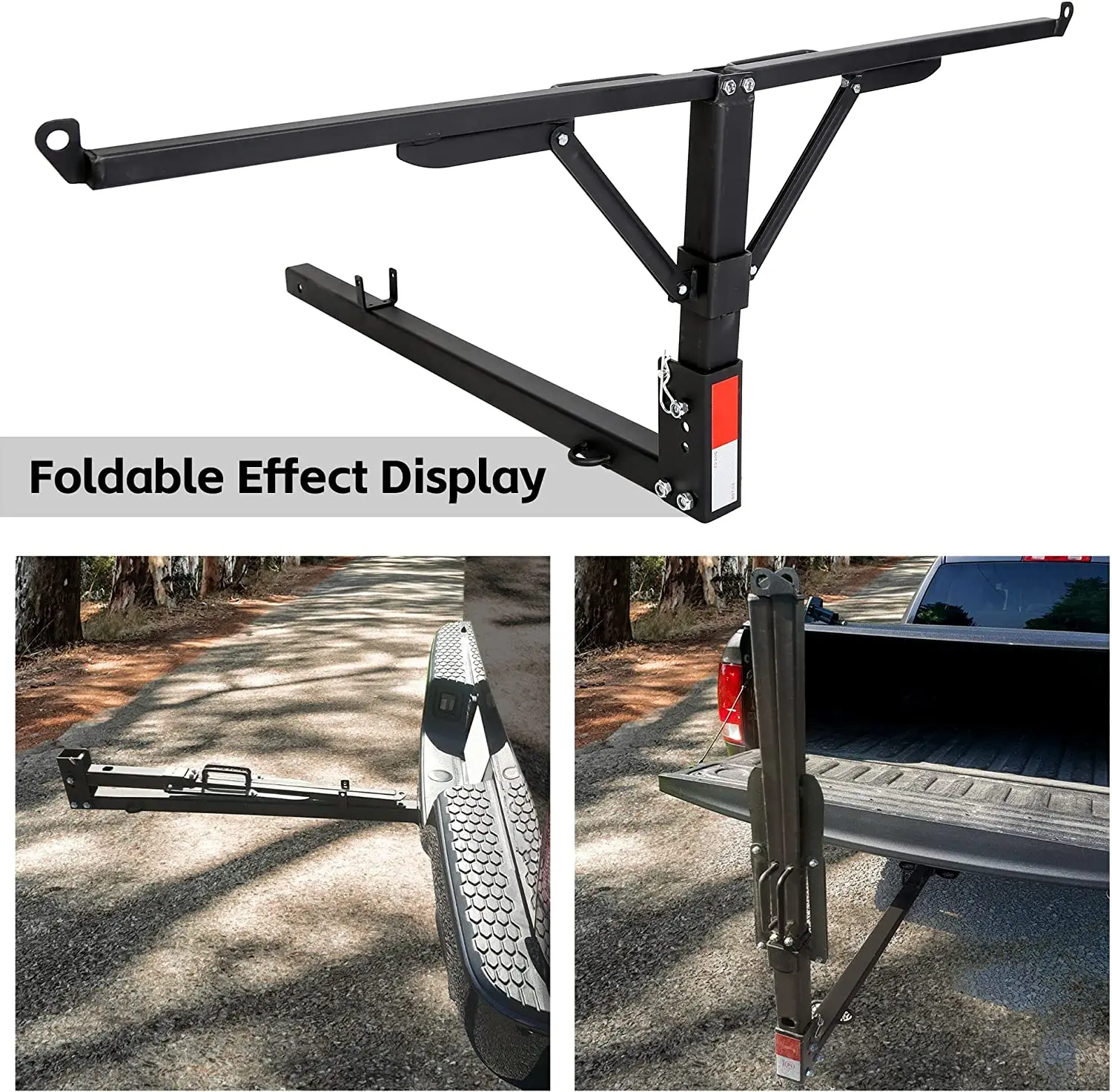 Foldable Vehicle Hitch Extender Extension Rack Canoe Boat Kayak Lumber for Car with Hitch Receiver