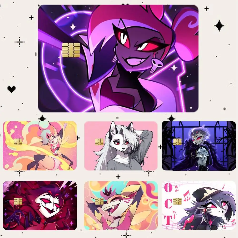 

H-Helluva boss HD Waterproof Card Skins Protective Stickers for Credit Bank Game Cards