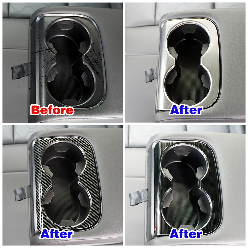 for Haval Jolion H6 H6GT Auto Styling Parts Rear Seat Armrest Water Cup Holder Frame Trim Car Interior Accessories Decoration