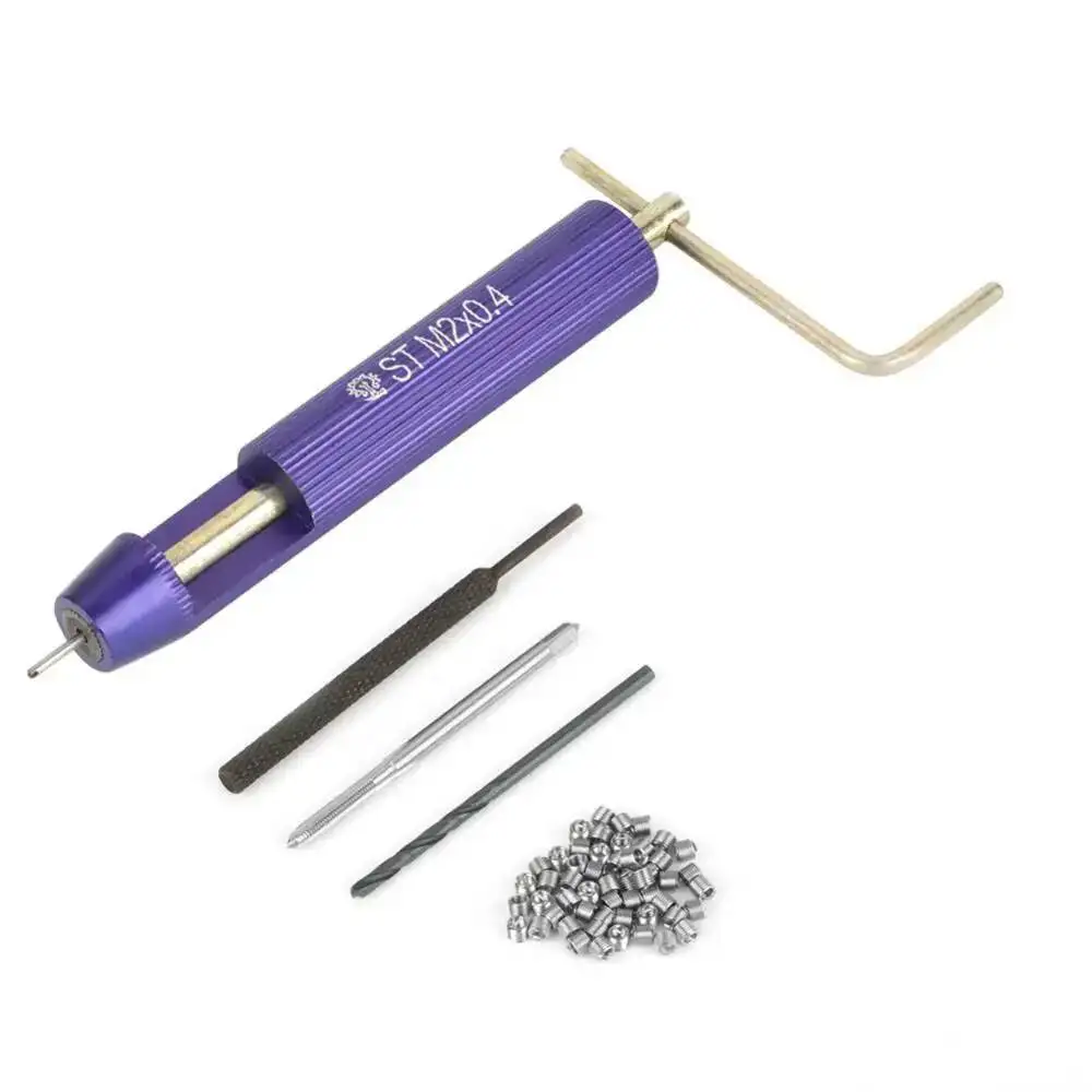 ステンレス鋼の修理工具セット、ねじ込みスリーブ、スパイラルコイル、ねじ込みインサート、ハードウェアツール