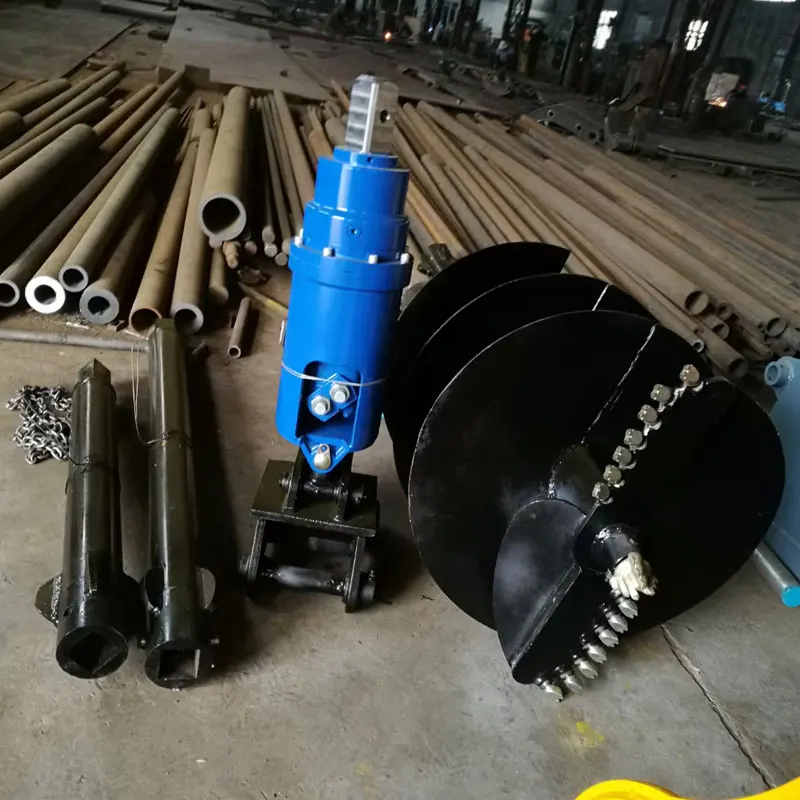 Customization is available.，Excavator Skid Steer Backhoe Loader Hydraulic Drilling Earth Auger Drill Post Hole Digger
