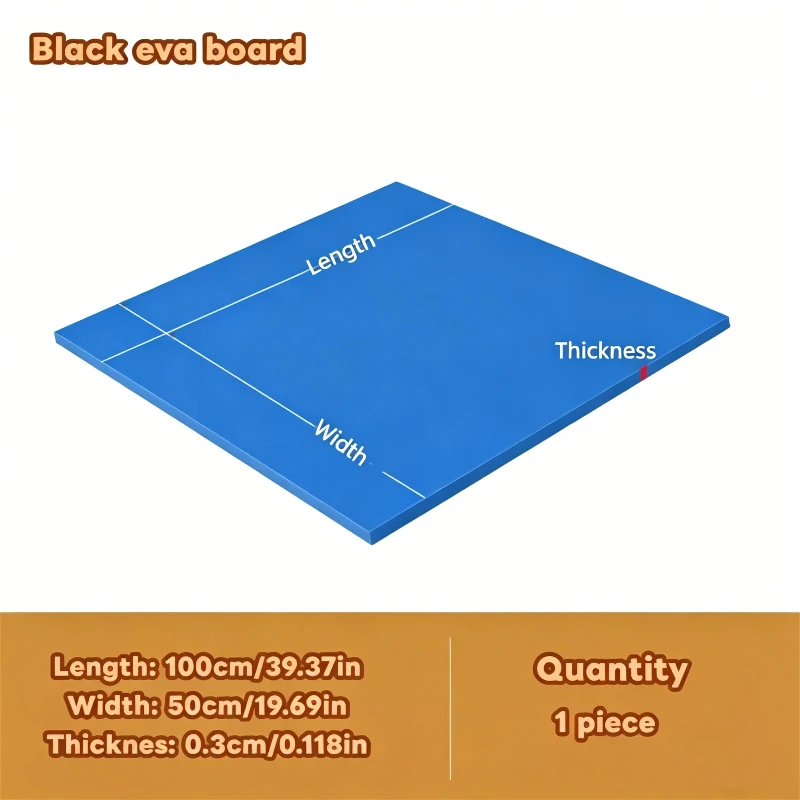100x50cm Dikte 3/5/10/15mm EVA Foam Sheet Geluidsabsorptie Isolatie EVA Rubber Foam Pad DIY Handgemaakte Modelbouw Materiaal