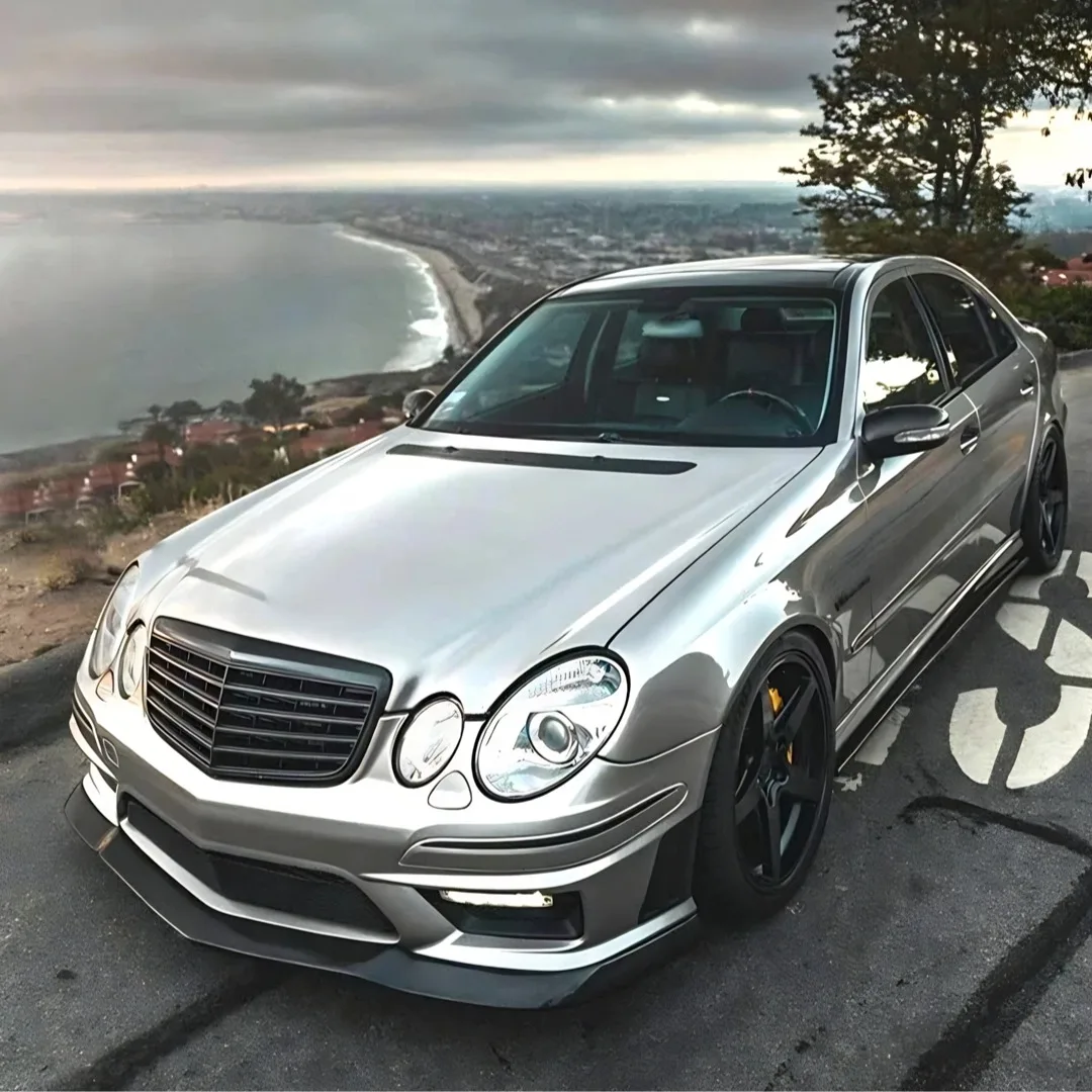 Tuning-Zubehör Mittelgitter Frontmaske Kühlergrill für Mercedes Benz E-Klasse W211 E280 E320 E350 E400 E500 2002-2009