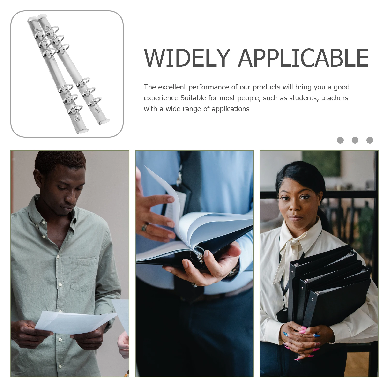 Raccoglitori segmentati di alta qualità da 4 pezzi Raccoglitore a fogli mobili Cancelleria professionale Raccoglitore a fogli mobili Forniture di cancelleria