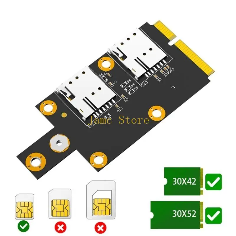 LX0B NGFF to Mini PCI e Adapter for 3G 4G Easy Wireless Module Integration