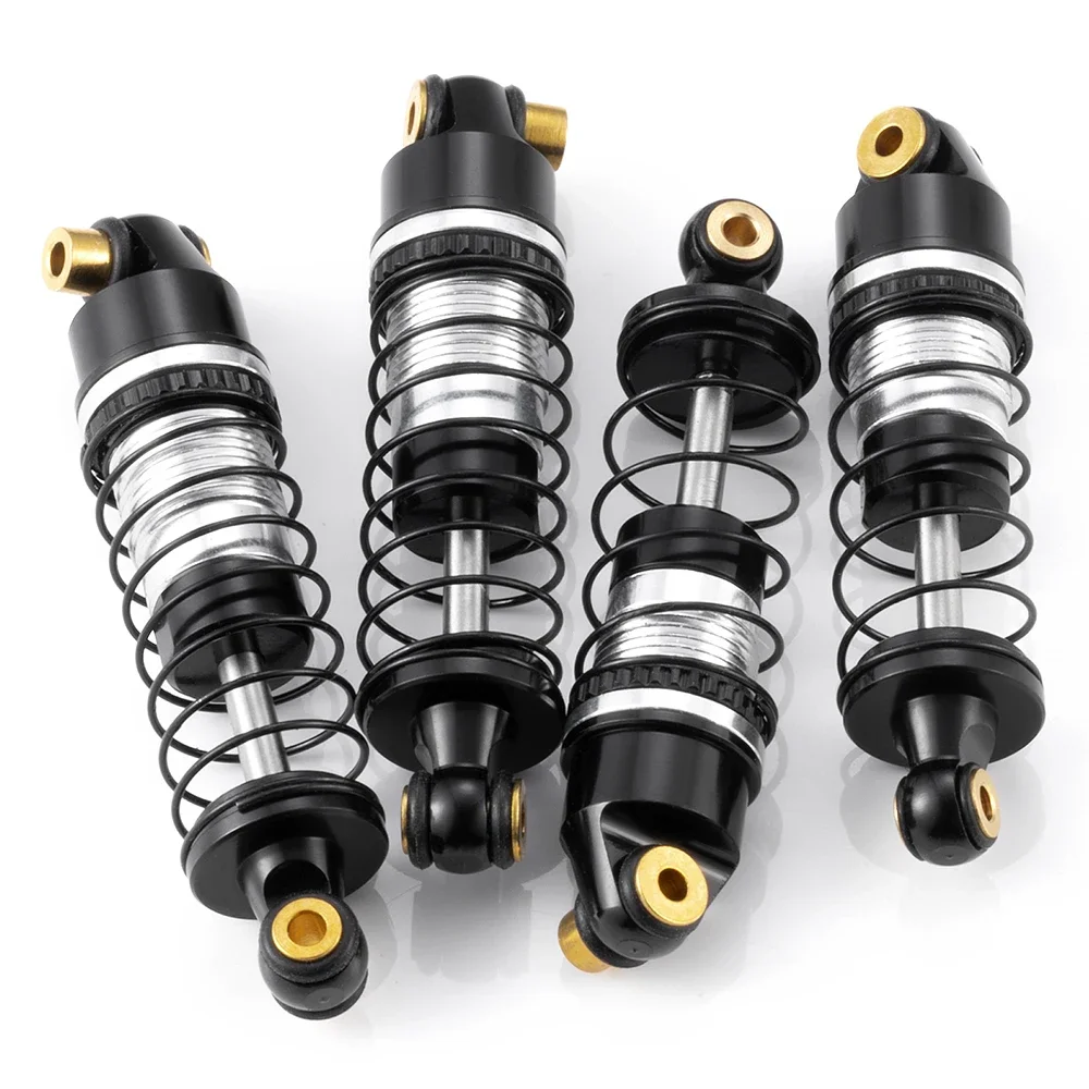 Trinood amortecedor dianteiro traseiro de liga de alumínio, 4 unidades, para lo-si 1/24 micro-b 2wd buggy, peças de atualização