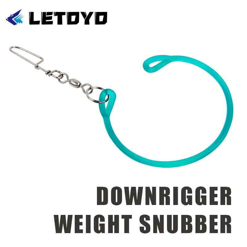 LETOYO Downrigger Snubber de peso con curricán Snap Boat Trolling Snap amortiguador equipo de pesca de aguas profundas salmón atún bacalao halibut