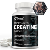 Micronized Creatine Powder (5000 Mg) Creatine Monohydrate Powder, Unflavored, Ketogenic Friendly, Non-GMO 120 Capsules