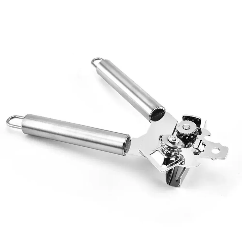 Durable Stainless Steel Manual Can Opener Heavy-Duty Rust-Resistant Bottle Opener Multifunctional Kitchen Gadget Jar Opener Tool