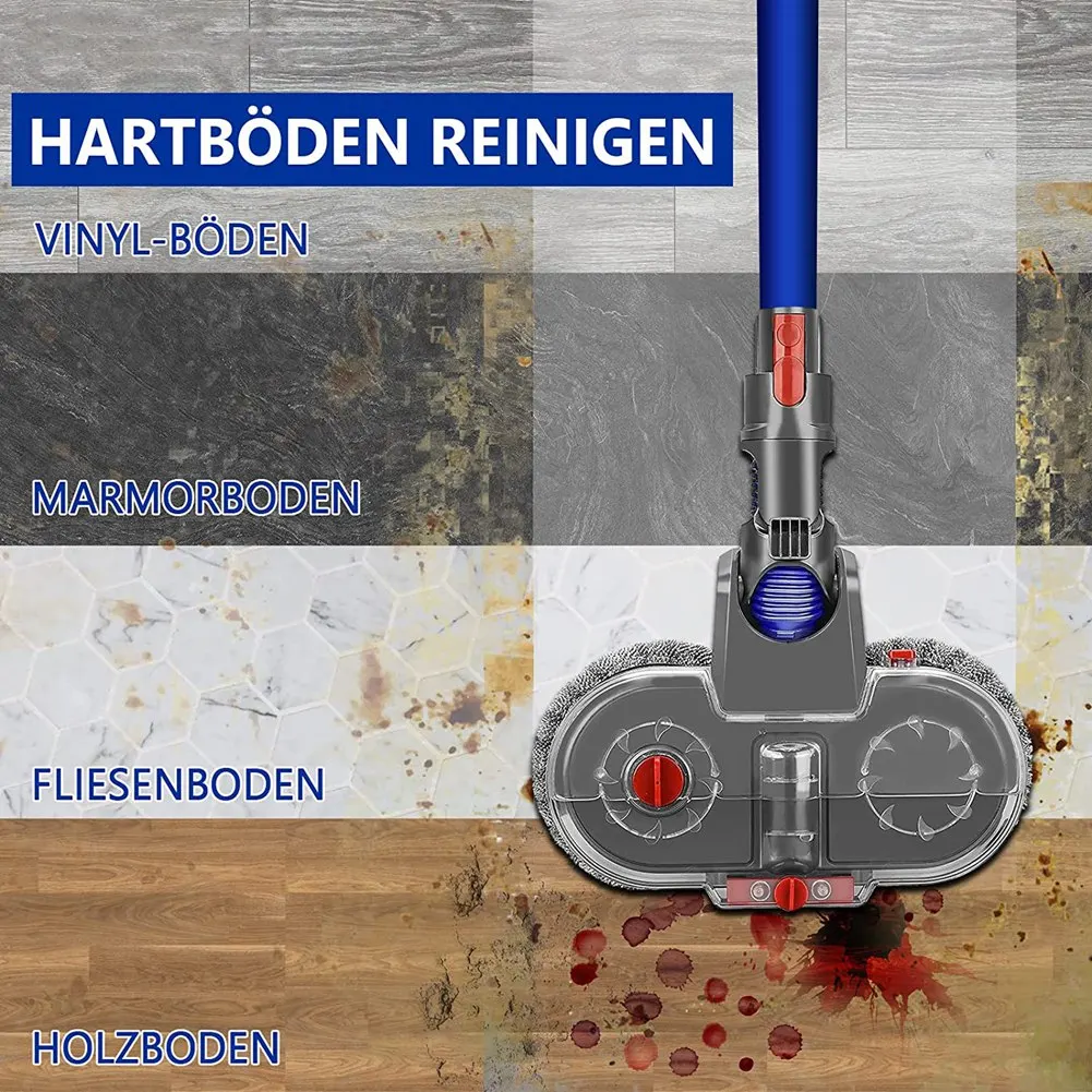다이슨 진공 청소기 액세서리, 전기 걸레 부착 바닥 브러시 헤드, V7, V8, V10, V11, V15 용