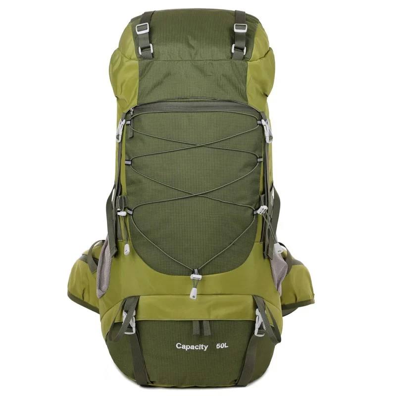 Mochila de caminhada tática para homens e mulheres, sacos de viagem para camping, montanhismo, trekking, mochila esportiva militar ao ar livre, 50L