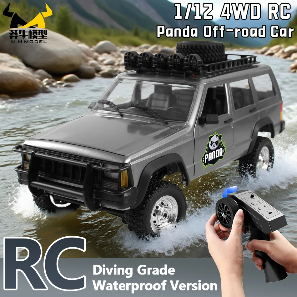 MN نموذج 1:12 RC 4WD على الطرق الوعرة الخوض الباندا سيارة في الهواء الطلق تسلق شاحنة روك الزاحف جميع التضاريس نموذج سيارة لعبة للكبار هدية