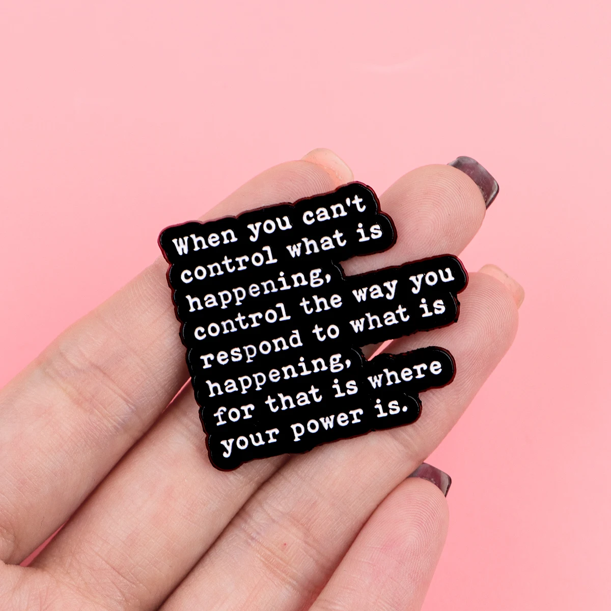 Quotes Series Enamel Pin Funny Sayings Brooch For Coat Women's Brooches Fashion Lapel Badges Jewelry Gift for Friends view 5