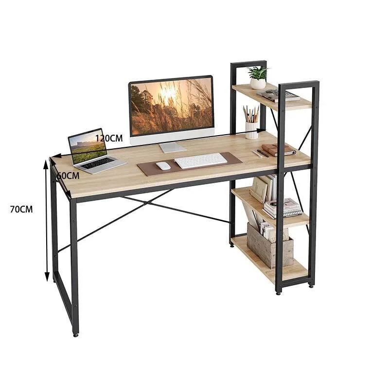 

Cross-border desk Household simple with shelf Computer desk Student writing Desktop storage
