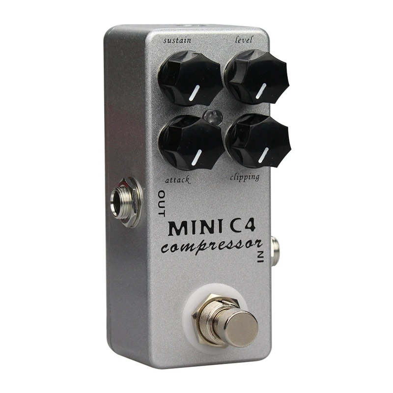 Moskyaudio MINI C4 COMPRESSOR pedał efektów gitarowych gitara basowa pedał kompresora Mini C4 kompresor True Bypass Rotate Sustain