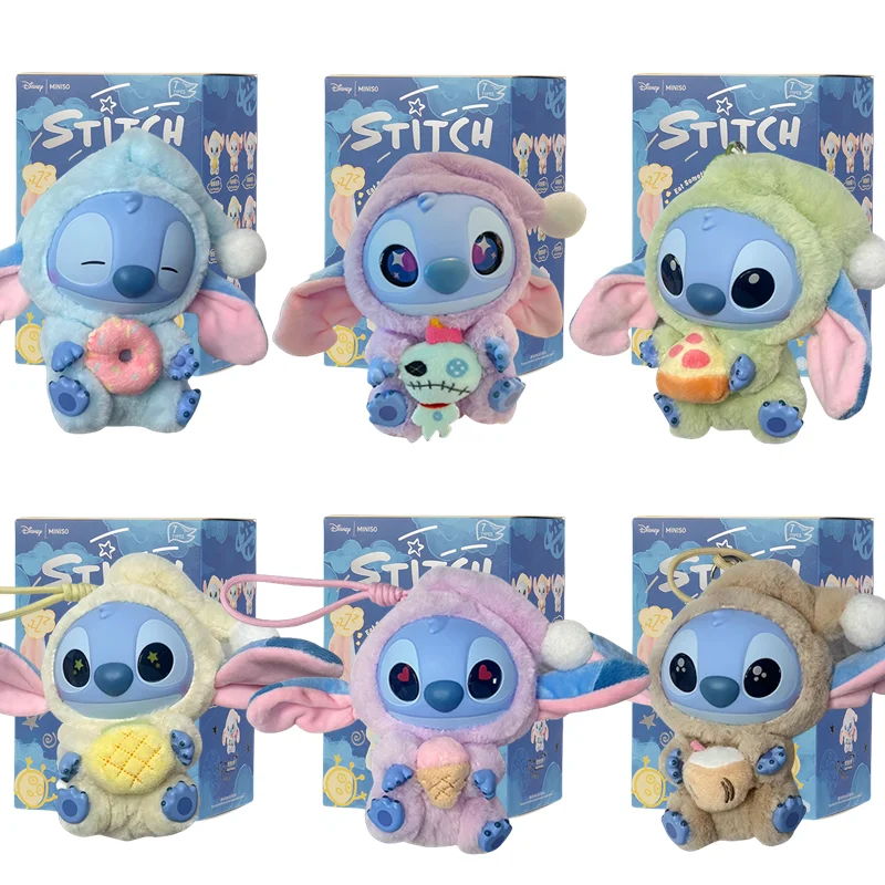 

2025 New Disney Lilo & Stitch Stitch Eat Sleep Series Vinyl Blind Box Pendant Action Figure Mystery Box Toys Plush Doll Gifts