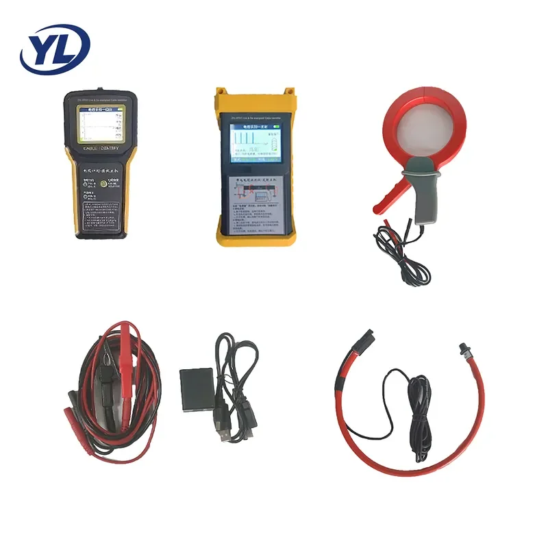 ZYL-DTS11 Portable Live and De-energized Cable Identifier Flexible Coil Color LCD Lithium Battery 12h Cable Route Identifier