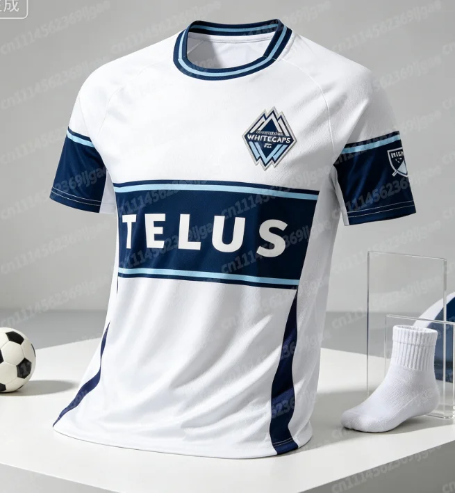 Neu eingetroffen: Vancouver Whitecaps 2025 Fußballtrikot, tägliches Outdoor-Sport-T-Shirt, bequeme, atmungsaktive T-Shirts, 3D-Top, Familienoutfit. – Detail 4