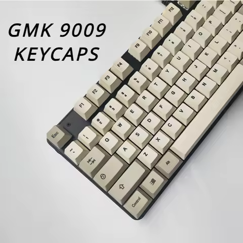 GMK9009 Hangul Keycaps Retro Style Custom PBT Dye-Sub Russian Japanese Thai Korean Cherry Keycaps for Gaming Mechanical Keyboard