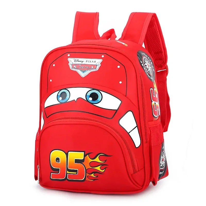 Disney 2024 New Kindergarten School Bag Cute Children\'s Backpack Cartoon Car Backpack Casual Preschool School Bag