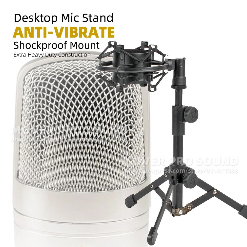 

Desktop Microphone Stand For Behringer C-1 C-1U C-3 C1 C3 C 1 3 1U U Mic Shock Mount Anti Vibration Shockproof Tabletop Holder