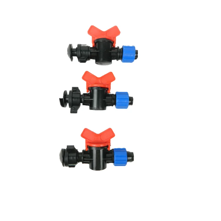202516mmダブルロックバイパスドリップバルブPEパイプ挿入接続パイプ継手、多機能ドロッパー継手、農業灌漑