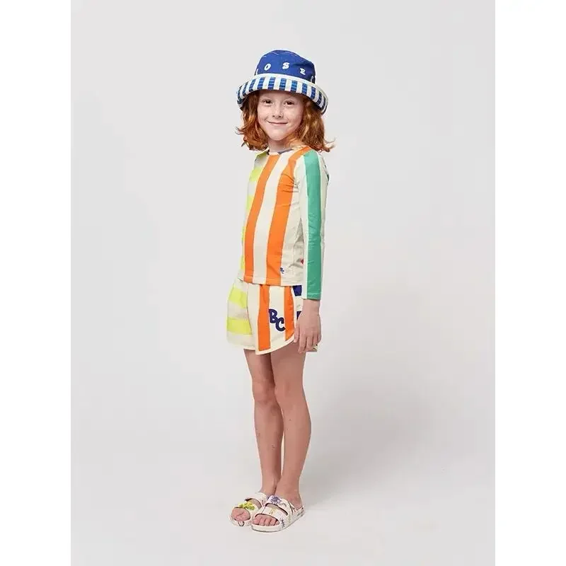 Kids Swimwear 2024 Summer BC Girls Bikinis Printed Beach Wear Boy Trunks Borad Shorts Bathing Suit Brand Baby One-piece Swimsuit