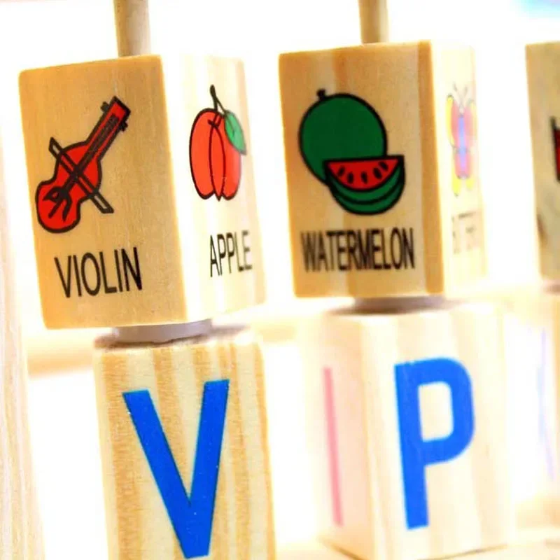 Montessori bebê aprendizagem quebra-cabeça educacional letras de madeira blocos grânulo números matemática brinquedos conjunto para crianças ocupado placa