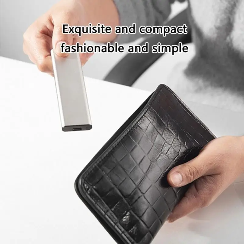 알루미늄 M.2 솔리드 디스크 박스 NVME/기타 옵션 알루미늄 케이스 휴대 성 박스