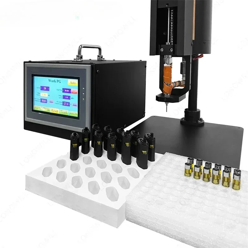 เครื่องบรรจุน้ำมันเข้มข้นแบบตลับขนาด 0.5 มล. 1.0 มล. สำหรับน้ำมันฟูลสเปกตรัมและเหลวกลั่น ปริมาตรบรรจุ 5 มล.