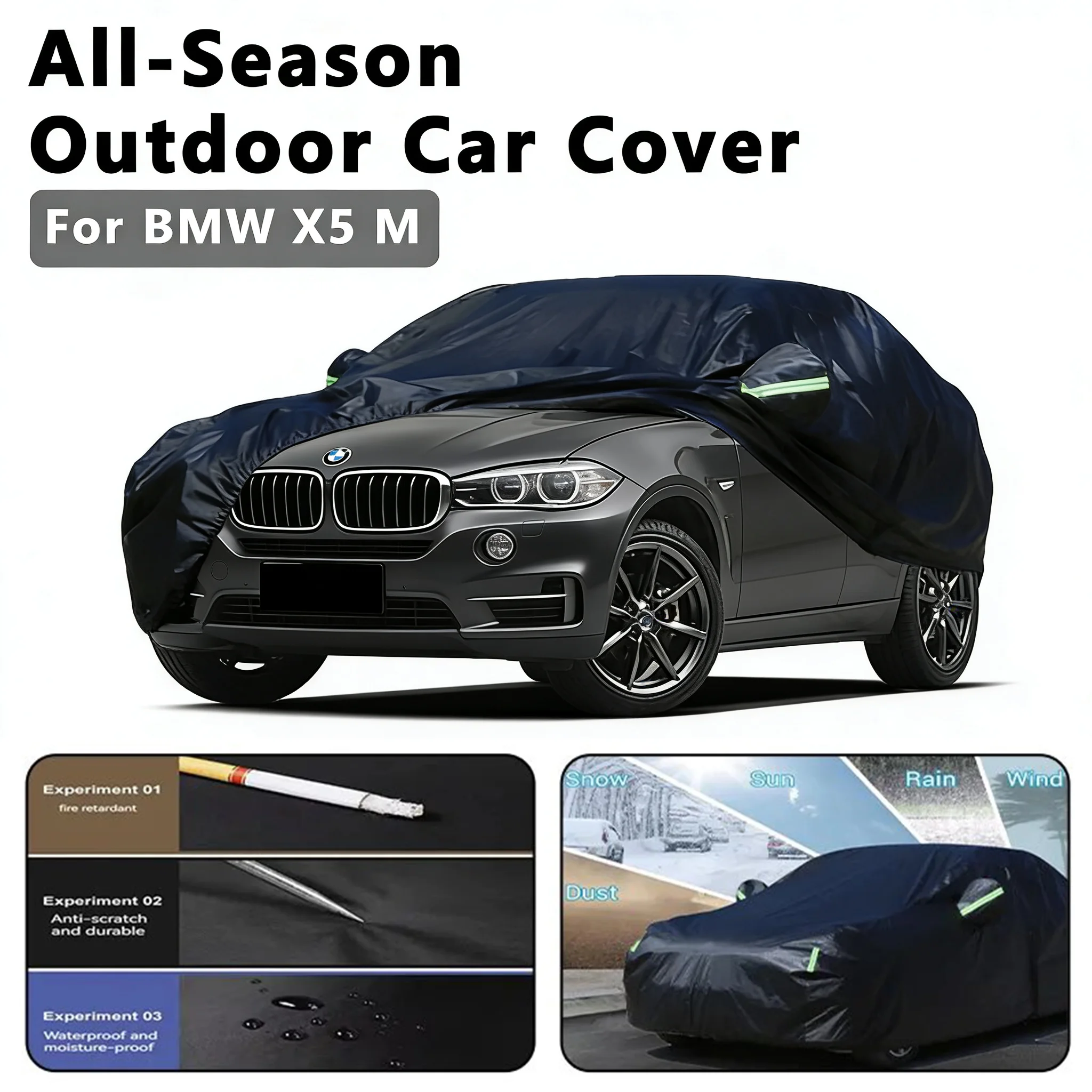 

Car Cover for BMW X5 M - Outdoor Full Protection, Waterproof Dustproof Heat-Resistant, All-Season Use Exterior Accessories