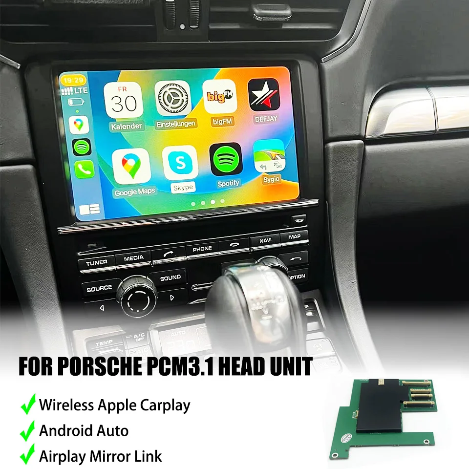 PCM3.1 Cayenne Macan Panamera 911 OEM Upgarde Module for Porsche Apple CarPlay Wireless Video Interface Android Auto Device