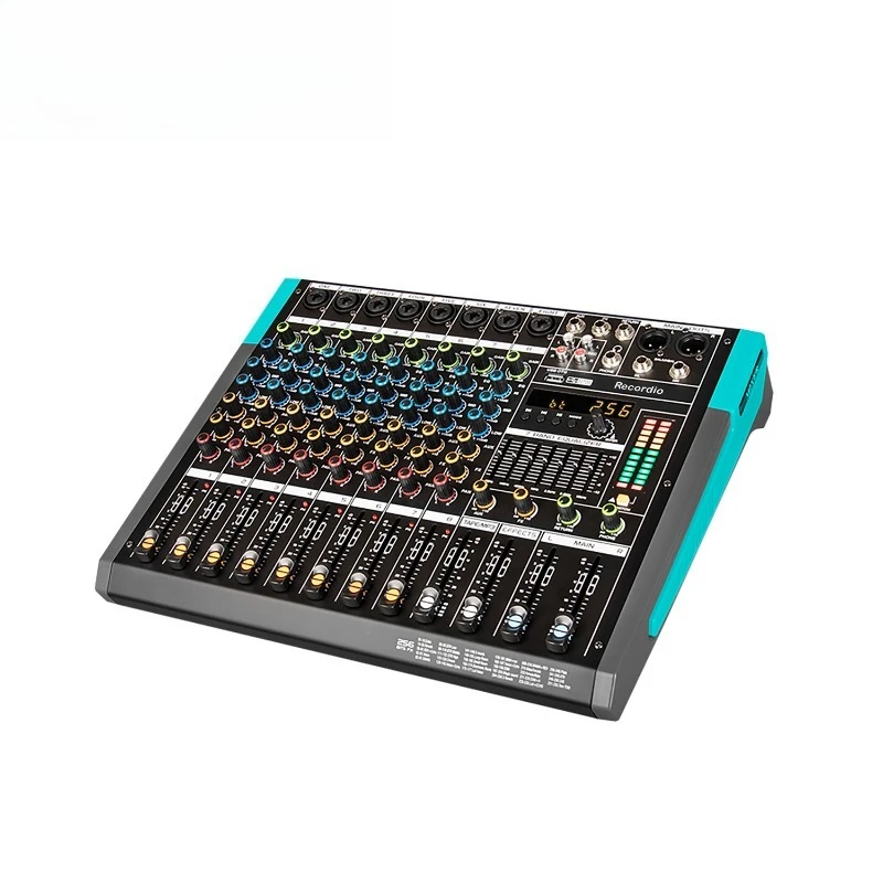 Mixer sound card professional 8-way USB Bluetooth conference computer tape equalization 256 kinds of reverb