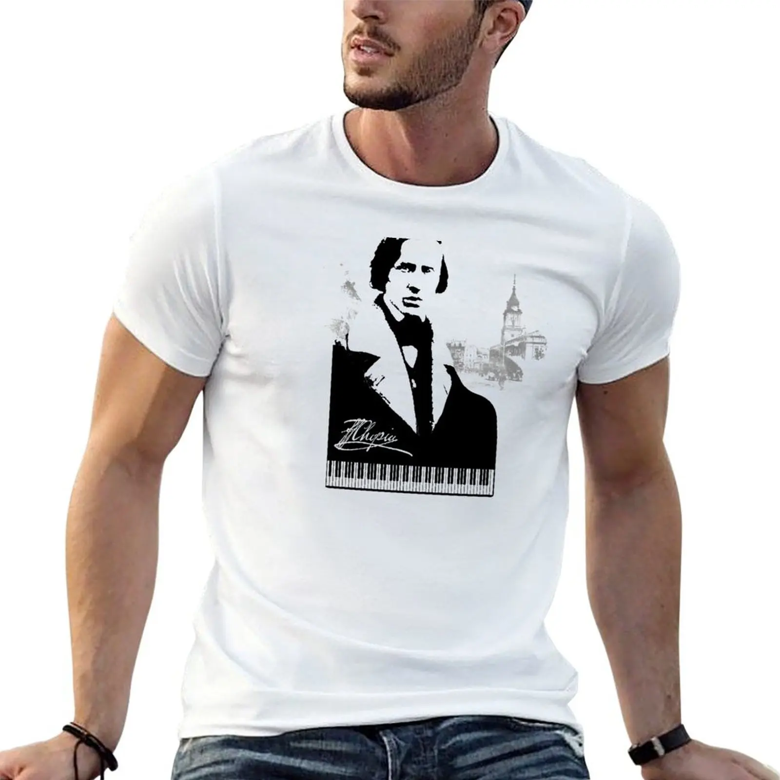 

Frederic Chopin T-Shirt funny t shirts cotton anime tshirt T-Shirt