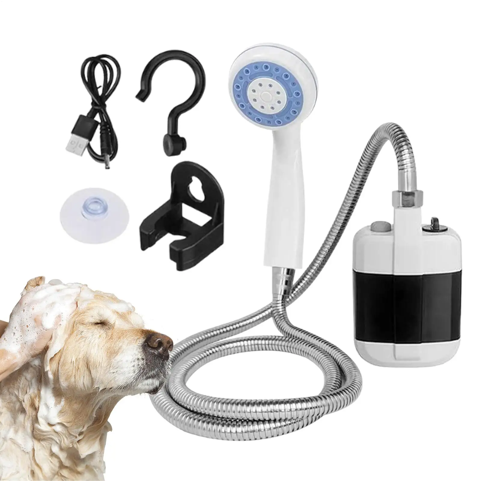 

Portable Shower Outdoor Shower Pump Outdoor Bathing Equipment Handheld Electric Showering Device For Hiking Beach