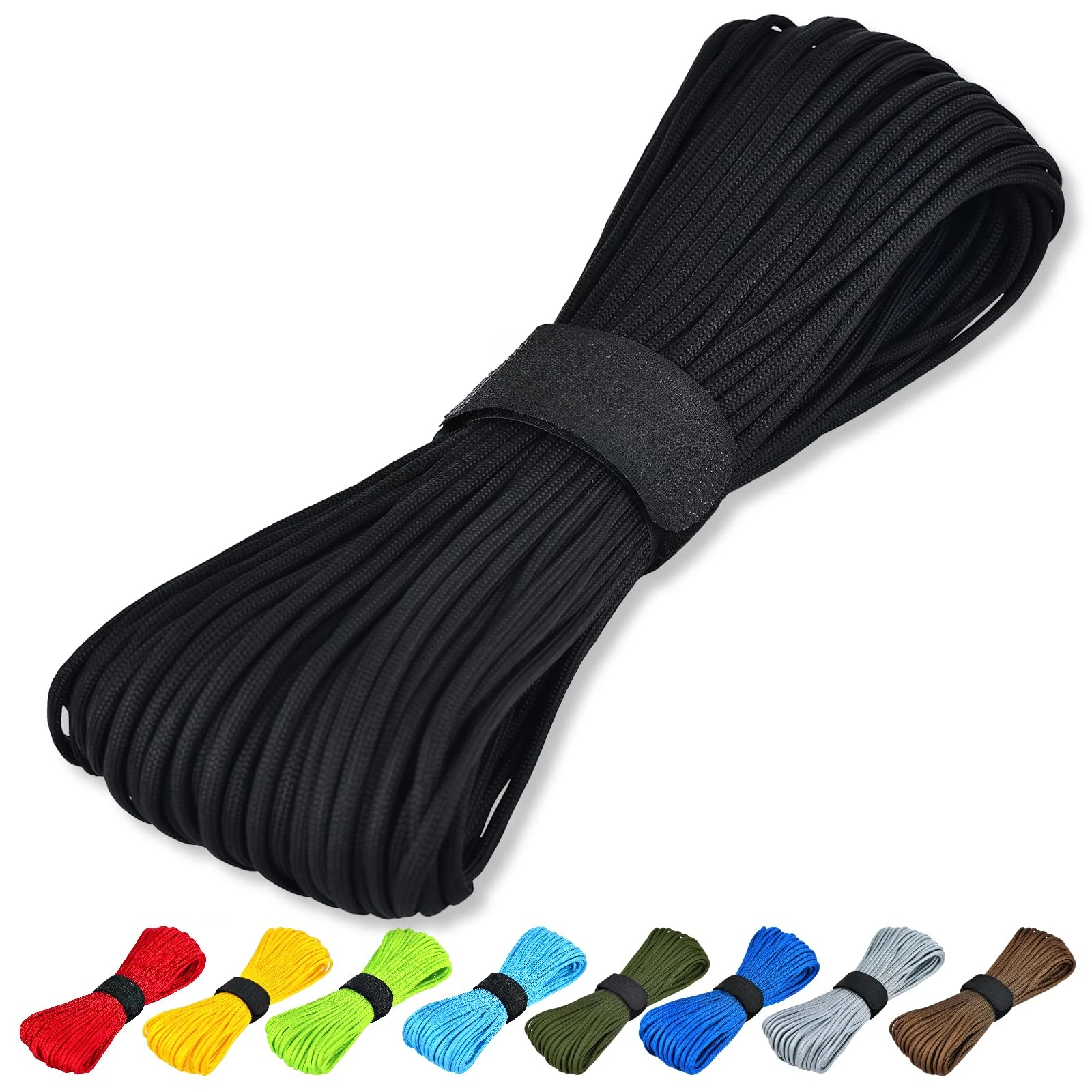 

7 ядер 550 паракордный шнур 5 15 30 м диаметром 4 мм для кемпинга на открытом воздухе, шнур для выживания, парашютная веревка, аксессуары для походной палатки