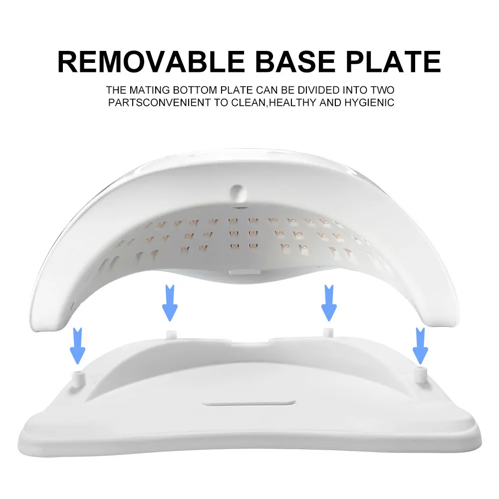 SUN X20 MAX Nageldroger 72LED UV-nagellicht met 4 timers en sensorinstellingen Nagellak-uithardingslamp voor nagelsalongereedschap