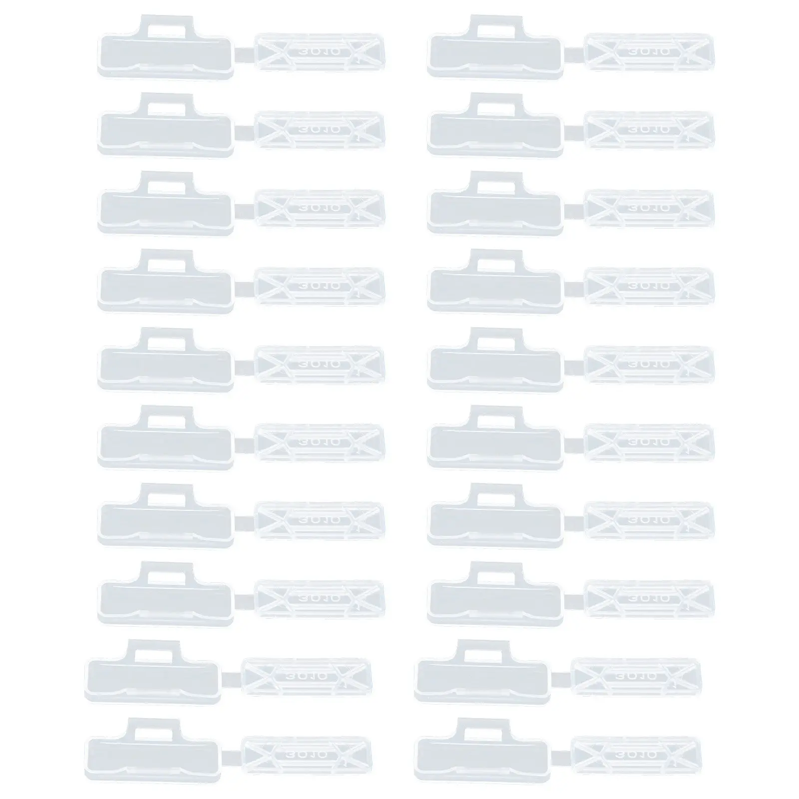 

100 шт. прозрачных пластиковых рамок-держателей для кабельных бирок, устойчивых к кислотной коррозии, для телевизоров и компьютеров